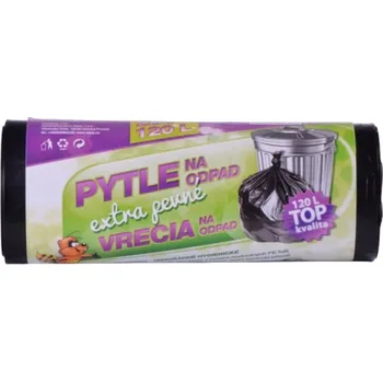 Drogerie Pytle na odpad Vipor Top - 70x110cm / 120l / 14my / 20ks / černá / extra pevné