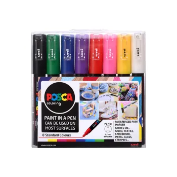 Posca popisovač - sada 8 ks / klasické barvy