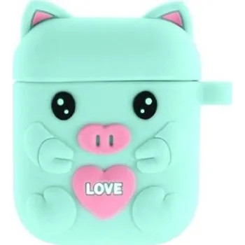 Pouzdro na mobilní telefon Silikonový obal pro AirPods 1 / 2 - prasátko