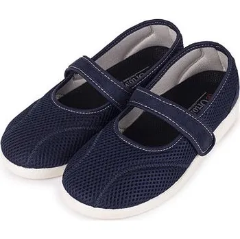 Dámské baleríny Vlnka Dámské komfortní baleríny na suchý zip modrá velikost obuv dospělí 36