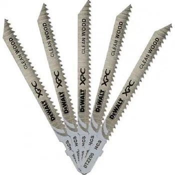 Příslušenství k pile DeWALT Příslušenství - Sada pilových plátků na dřevo, délka 10 cm, 5 ks DT2209