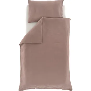 Povlečení TRÄUMELAND povlečení Musselin 100/135 + 40/60 Kastanie