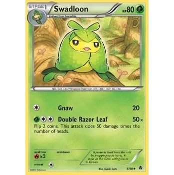 Karetní hra Pokémon EPO 05/98 Swadloon - Emerging Powers Stav: Near Mint, Verze: NORMAL