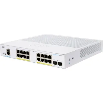 Switch Cisco CBS350 Managed 16-port GE, PoE, 2x1G SFP - REFRESH CBS350-16P-2G-EU-RF