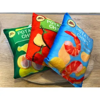 Hračka pro psa Doghouse-shop.cz Šustivé chipsy - plyšová zahrada - hračka pro psa Barva: Modrá