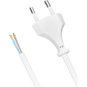 Příslušenství pro LED osvětlení Solight flexo šňůra, 2x 0,75mm2, bílá, plochá, 2m