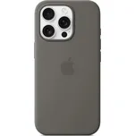 Apple iPhone 16 Pro Silicone Case with MS - Stone Gray MYYL3ZM/A IPHONE-16-PRO-SILICONE-CASE-WITH-MS-STONE-GRAY