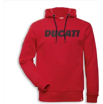 Pánská mikina Mikina s kapucí Ducati Logo červená Velikost: velikost S
