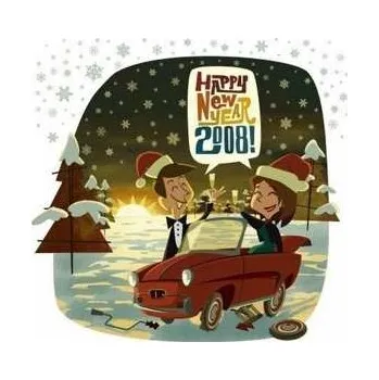 Zahraniční hudba SP Various: Happy New Year 2008! CLR 2008 White Vinyl