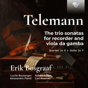 Zahraniční hudba CD Erik Bosgraaf: Telemann: The Trio Sonatas For Recorder And Viola Da Ga 2022