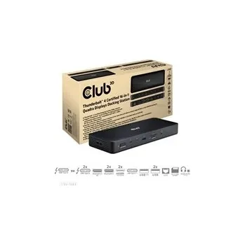 Club 3D Club3D Dokovací stanice USB-C 16v1, 3xDP, 2xHDMI, 1xUSB-C, 3xUSB, 1xRJ45, 1x3.5mm, černá CSV-1583
