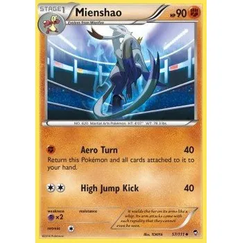 Karetní hra Pokémon FFI 057/111 Mienshao - Furious Fists Stav: Excellent, Verze: NORMAL