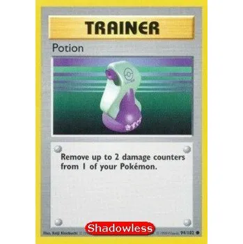 Karetní hra Pokémon BS 094/102 Potion SHADOWLESS - Base Set Stav: Excellent