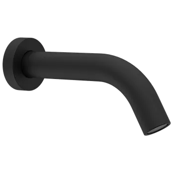 Sprchová hlavice SAPHO Nástěnná výtoková hubice, kulatá, 174mm, černá mat BO512