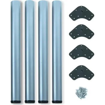 Stolová podnož Stolová noha s rektifikací 60x830 - hliník mat.