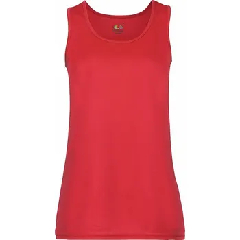 Fruit of the Loom Dámské funkční sportovní tílko 100% polyester Barva: červená, Velikost: L F553