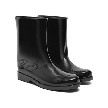 Pánské holínky Holínky KARL LAGERFELD Kalosh KL47064S Černá 35