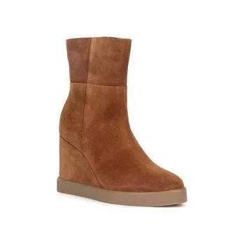 Dámská obuv Polokozačky Geox D Elidea Wedge D36VQB 00022 CD500 Hnědá 40