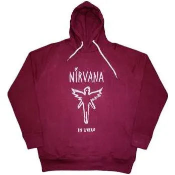 Pánská mikina Merch Nirvana: Nirvana Unisex Pullover Hoodie: In Utero Outline (large) L