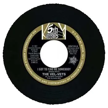 Zahraniční hudba SP The Vel-Vets: I Got To Find Me Somebody / You Don't Mean It 2015
