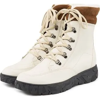 Dámská zimní obuv Vlnka Dámské kožené zimní boty s ovčí vlnou Lada bílá velikost obuv dospělí 37