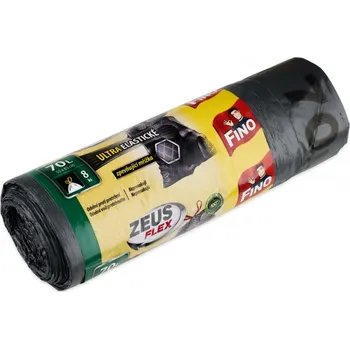 Pytle na odpadky Pytle do koše Fino stahovací - 55x85cm / 70l / 35my / 8ks / černá