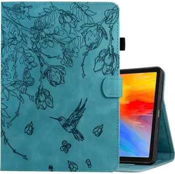 Pouzdro na mobilní telefon Pouzdro s prostorem na karty a motivem květin pro iPad mini 6 / mini 7 - tyrkysové