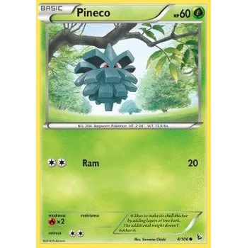 Sběratelská karetní hra Pokémon FLF 004/106 Pineco - Flashfire Stav: Excellent, Verze: NORMAL