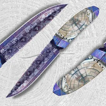 Kuchyňský nůž DELLINGER nůž lovecký EVIL DRAGON Blue Laminated Nr. 6 + doprava zdarma!