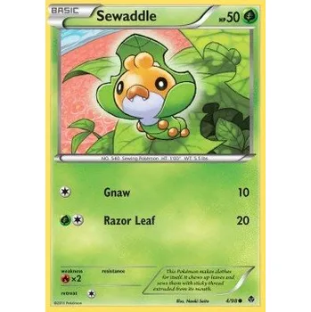 Karetní hra Pokémon EPO 04/98 Sewaddle - Emerging Powers Stav: Near Mint, Verze: NORMAL