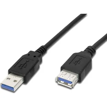 Datový kabel OEM Kabel PremiumCord USB 3.0 A-A, M/F 3m, prodlužovací, černý KU3PAA3BK