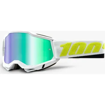 Motocyklové brýle Motokrosové brýle ACCURI 2, 100% Payeto, zelené plexi