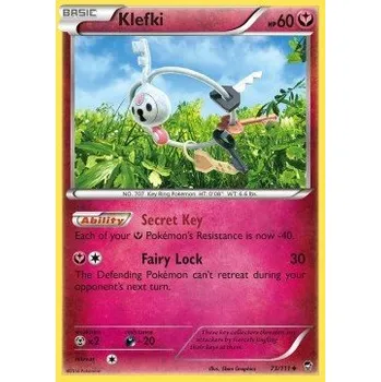 Sběratelská karetní hra Pokémon FFI 073/111 Klefki - Furious Fists Stav: Excellent, Verze: NORMAL
