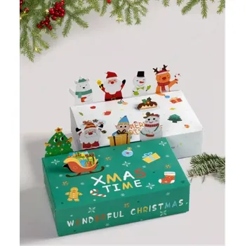 Dárková krabička Papírová krabička na vánoční cukroví - BÍLÁ - 1 ks (Značka: RAIN LIFE)