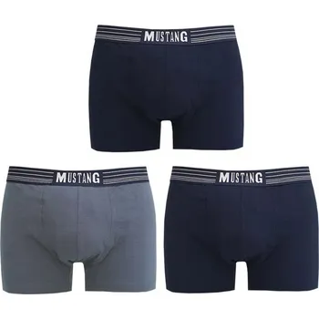 Boxerky Mustang 4046 retro 560 3 pack M Modrá