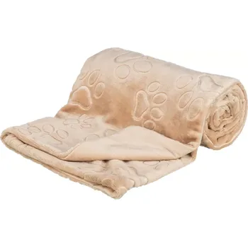 Pelíšek pro psa TRIXIE Plyšová deka BARRY, dvouvrstvý samet, béžová 70 x 50 cm