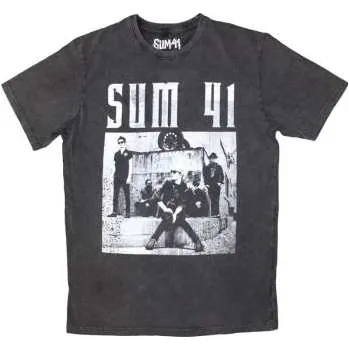 Zahraniční hudba Merch Sum 41: Sum 41 Unisex Stone Wash T-shirt: Box Photo (xx-large) XXL