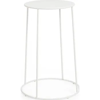 Zahradní stůl BIZZOTTO Kulatý konferenční stolek AUSTIN bílý ø35 cm