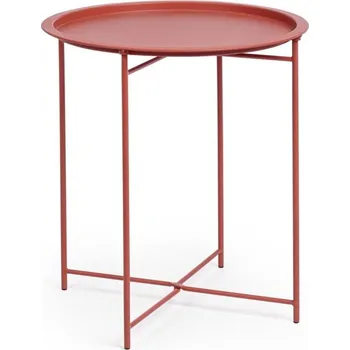 Zahradní stůl BIZZOTTO Kulatý konferenční stolek AUSTIN terakota ø46 cm