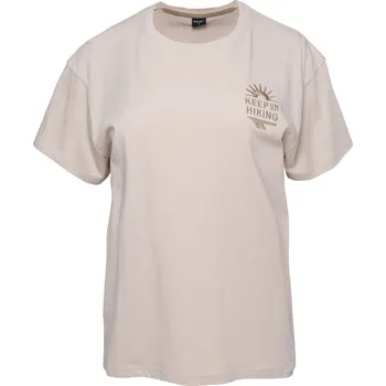 Dámské tričko Dámské Tričko s krátkým rukávem HI-TEC LADY AMELI M000263691 – Béžová XS