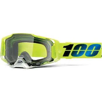 Motocyklové brýle Motokrosové brýle ARMEGA 100% brýle KOROPI, čiré plexi
