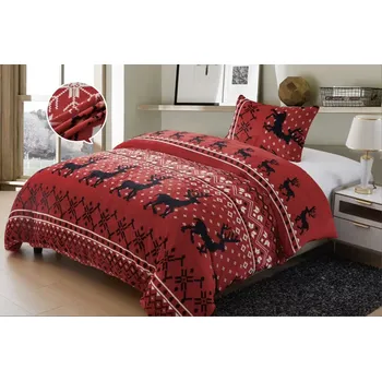 Povlečení TOTÁLNÍ VÝPRODEJ ! POVLEČENÍ MIKROPLYŠ NA 2 POSTELE 70x90/140x200cm - NORGE 2 + PROSTĚRADLO ZDARMA !