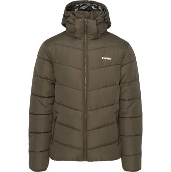 Pánská Zimní prošívaná bunda HI-TEC VARMI M000260645 – Olivová XL