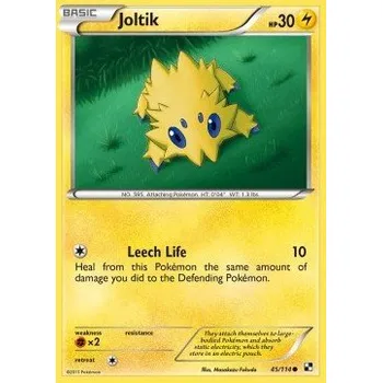 Sběratelská karetní hra Pokémon BLW 045/114 Joltik - Black & White Stav: Excellent, Verze: NORMAL