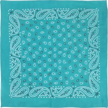 Šála BANDANA PALLAV šátek tyrkysový