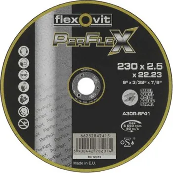 Řezný kotouč Dělící kotouč rovný 125x2,5x22,23 Norton Perflex A30R-BF41 Inox 66252842415