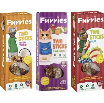 Krmivo pro hlodavce 3x Furries Stick mix 120g