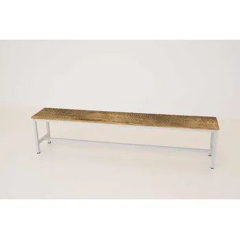 Šatní skříň Šatní lavice kov-lamino, délka 2000 mm, šedá - dub Baroque Amber + doprava zdarma