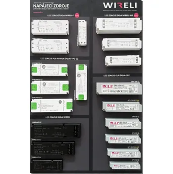 Kancelářský nábytek Vzorková tabule s LED napájecími zdroji WIRELI 2026