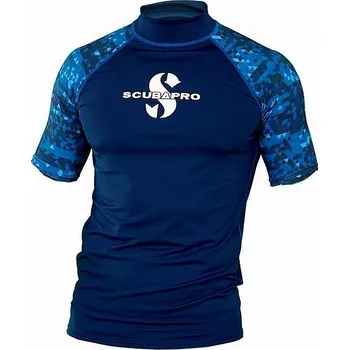 Neoprenový oblek Lycrové triko Scubapro RASH GUARD AEGEAN UPF50, krátký rukáv - pánské 2XL + DÁREK